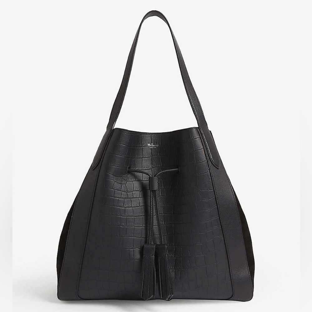 Mulberry Small Croc Embossed Millie Tote